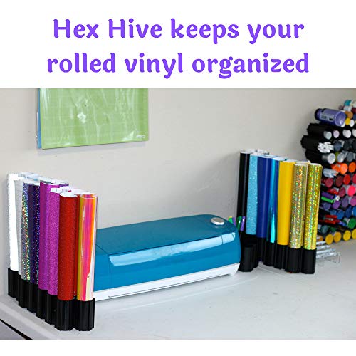 40 pc Set Hex Hive Craft Paint Storage Organizer Rack for Paint