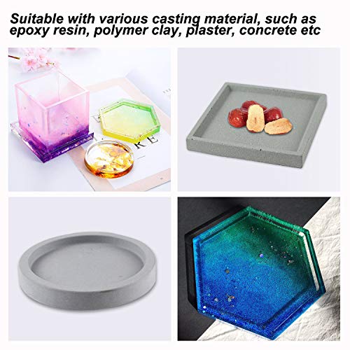 LET'S RESIN Epoxy Resin Molds Resin Casting Molds Silicone Square
