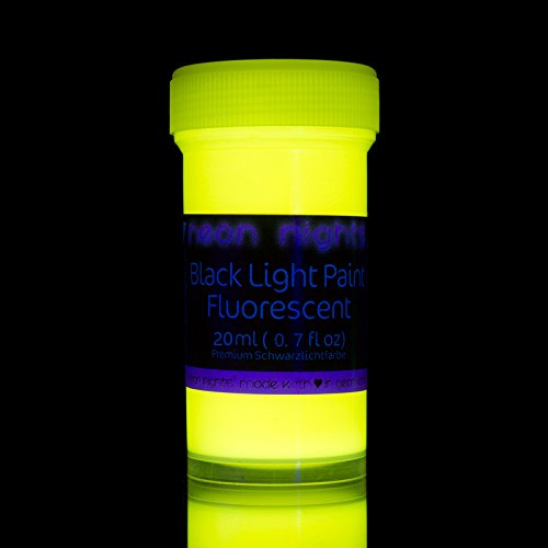 Neon Nights Glow in the Dark Paint - Set of 8, 20 Ml Acrylic