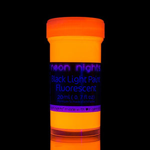 neon nights 8 x Black Light Paints Neon UV Fluorescent Wall Paint