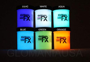 6 Color Set Glow in The Dark Paint Luminous Glowing 1/2oz- Sampler