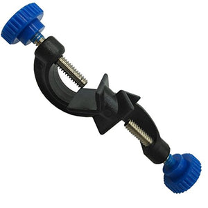 OESS Lab Clamp 3 Prong Finger Style Rubber-Coated Head A Black Laboratory Stand Clip