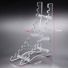 TOMUM 12 Layers Clear Acrylic Display Stand for Pen/Eyebrow Pencil/Makeup Brush/Nail Brush/E-Cigarette