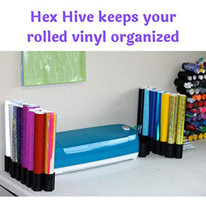 40 pc Set Hex Hive Craft Paint Storage Organizer Rack for Paint, Pens, Dotting Tools, Vinyl Rolls, etc. Craft Room Storage Organizer Made in USA