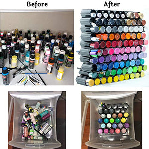 100 pc Set Hex Hive Craft Paint Storage Organizer Rack for Paint, Pens, Dotting Tools, Vinyl Rolls, etc. Craft Room Storage Organizer Made in USA