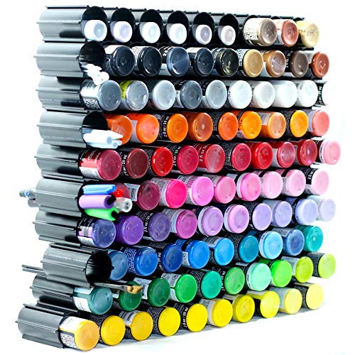 100 pc Set Hex Hive Craft Paint Storage Organizer Rack for Paint, Pens –  Marks Mandalas